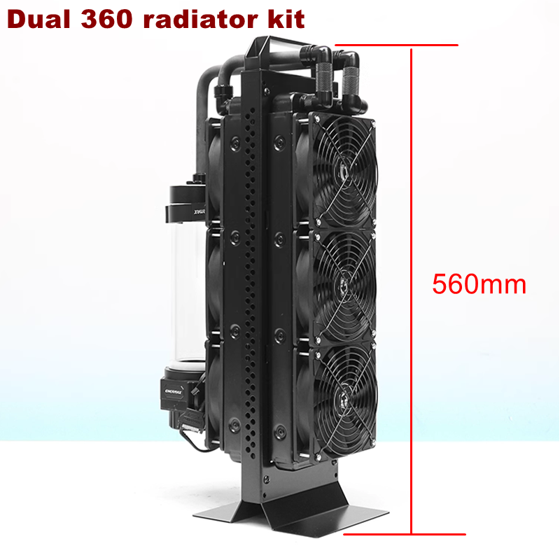 External Radiator Water Cooling Kit - مجموعة تبريد المياه الخارجية ذات المبرد