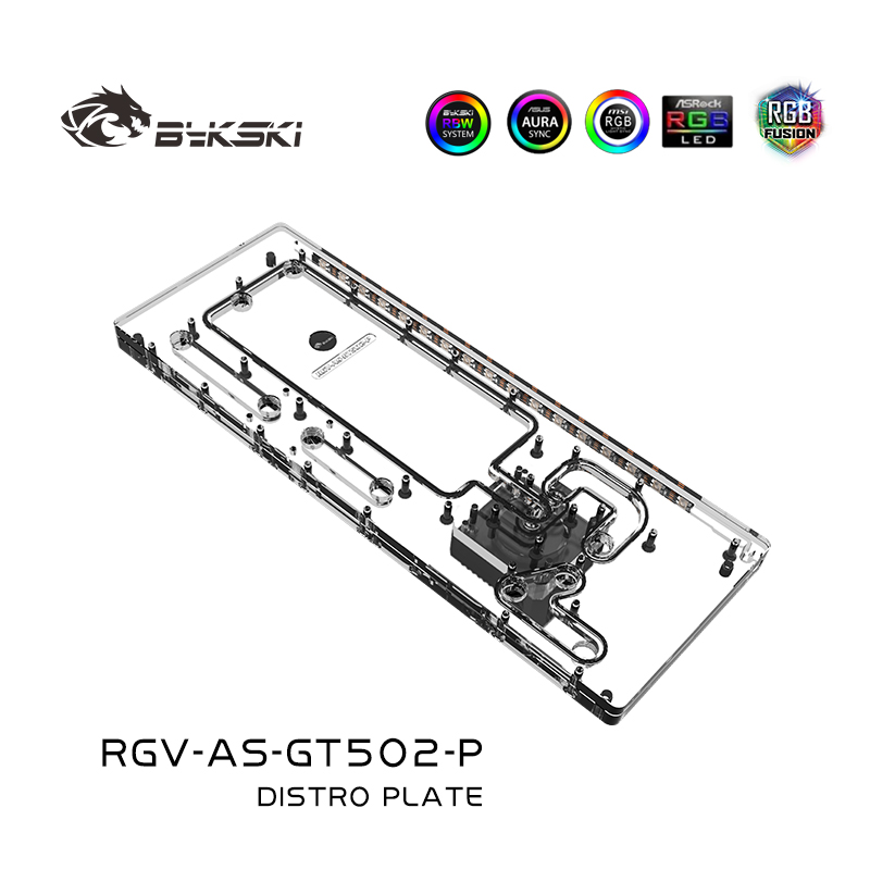 Distro Plate Ddc Pump Combo - لوحة توزيعة من الأكريليك من Bykski/خزان