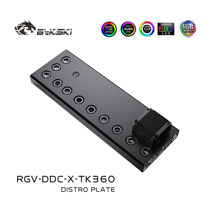 Distro Plate Ddc Pump Combo - Bykski الاكريليك Distro لوحة/مجلس ل PC