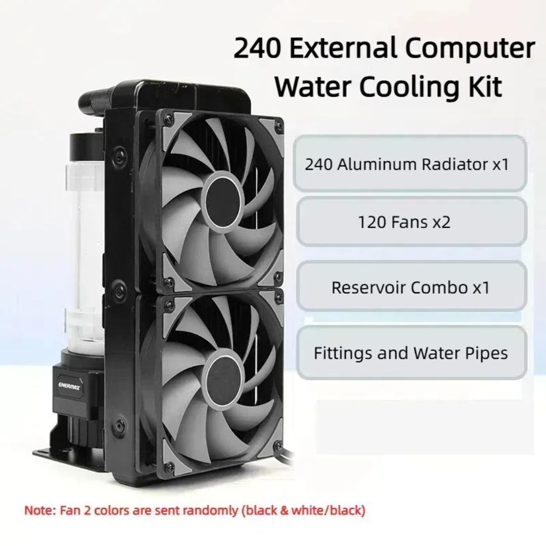 External Radiator Water Cooling Kit - مجموعة مشعاع ألومنيوم لتبريد المياه الخارجية