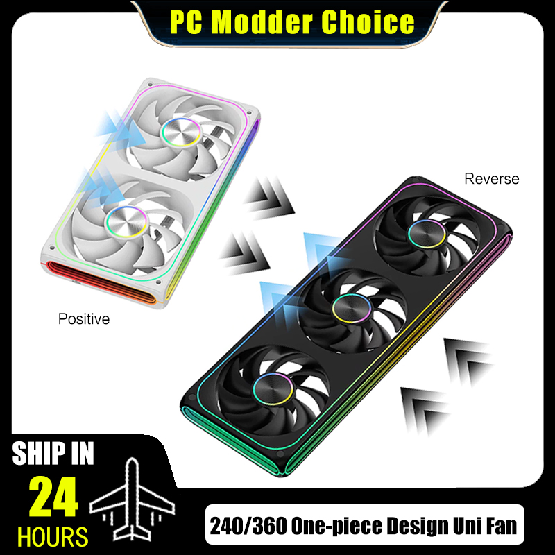 Chiller Water Cooling System Pc - مروحة كمبيوتر مكتبي 240/360 مم لجهاز