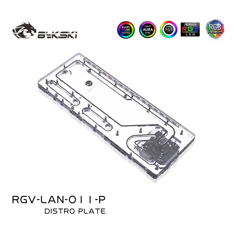 BYKSKI لوح أكريليك لوحة توزيع  - مراجعة Distro Plate Ddc Pump Combo وسعره