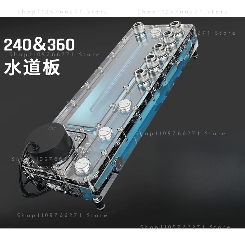 لوحة توزيع المياه Alphacool Co - مراجعة Integrated Pump Reservoir Distro Plate وسعره