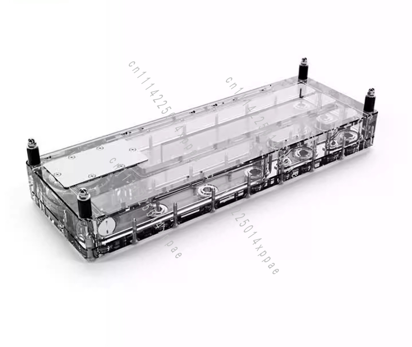 حوض تبريد مائي وحاجز مائي G1/4 - مراجعة Integrated Pump Reservoir Distro Plate وسعره