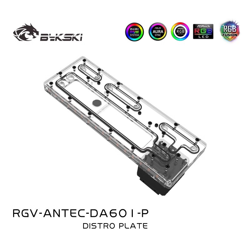 BYKSKI لوحة الممر المائي الأكر - مراجعة Distro Plate Ddc Pump Combo وسعره