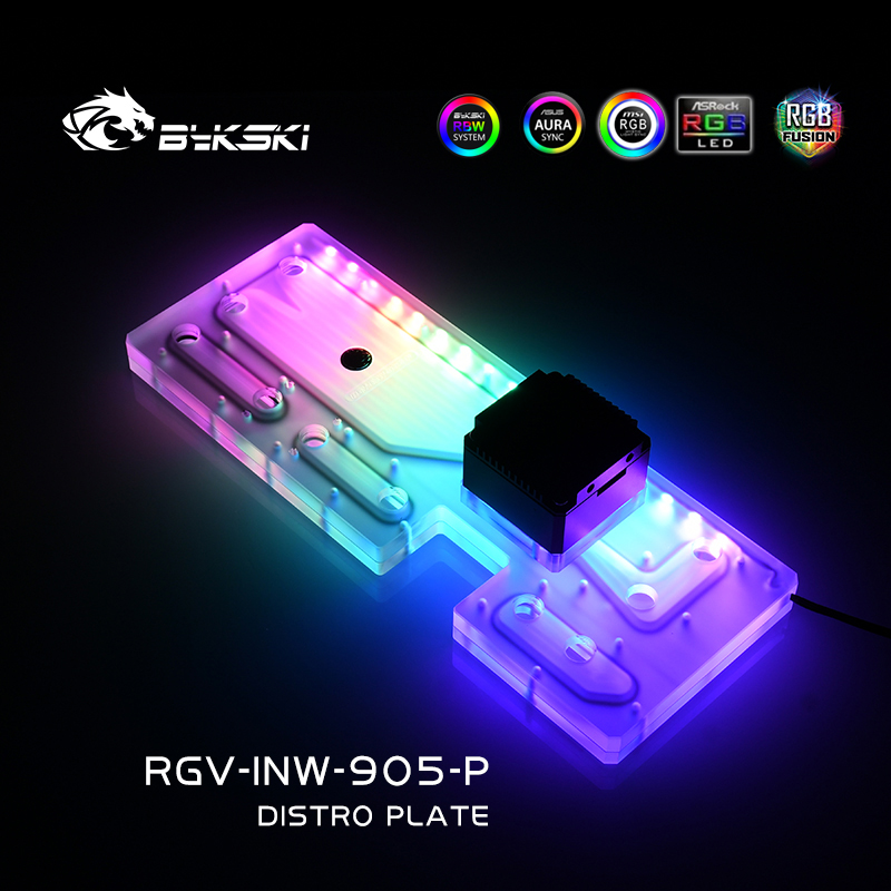 Bykski RGV-INW-905-P لوحة توزي - مراجعة Distro Plate Ddc Pump Combo وسعره
