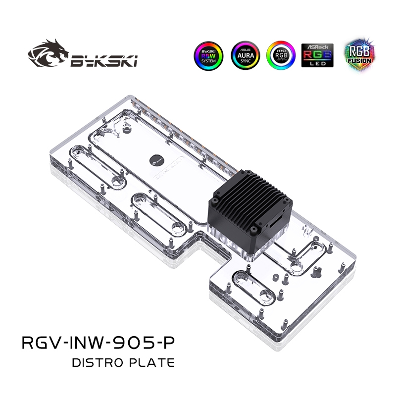 Bykski RGV-INW-905-P لوحة توزي - مراجعة Distro Plate Ddc Pump Combo وسعره