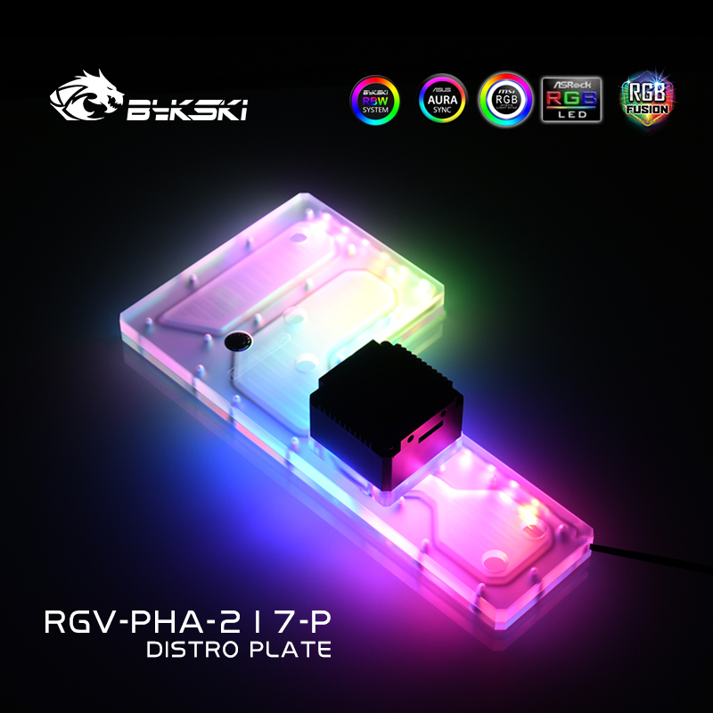 Bykski RGV-PHA-217-P لوحة توزي - مراجعة Distro Plate Ddc Pump Combo وسعره